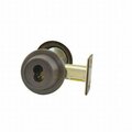 Opciones 2.75 in. 8T Series Backset 7 Pin Single Cylinder Deadbolt Standard Strike Less Core, Rubbed Bronze OP2667356